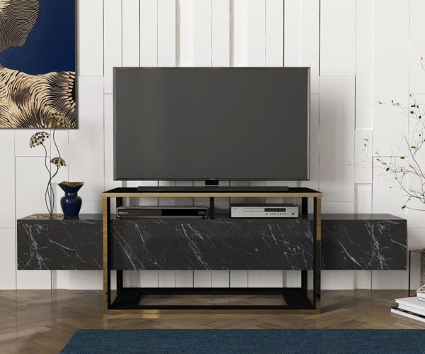 Dekorister Exclusive Bianco Tv Ünitesi Mermer - Image 1