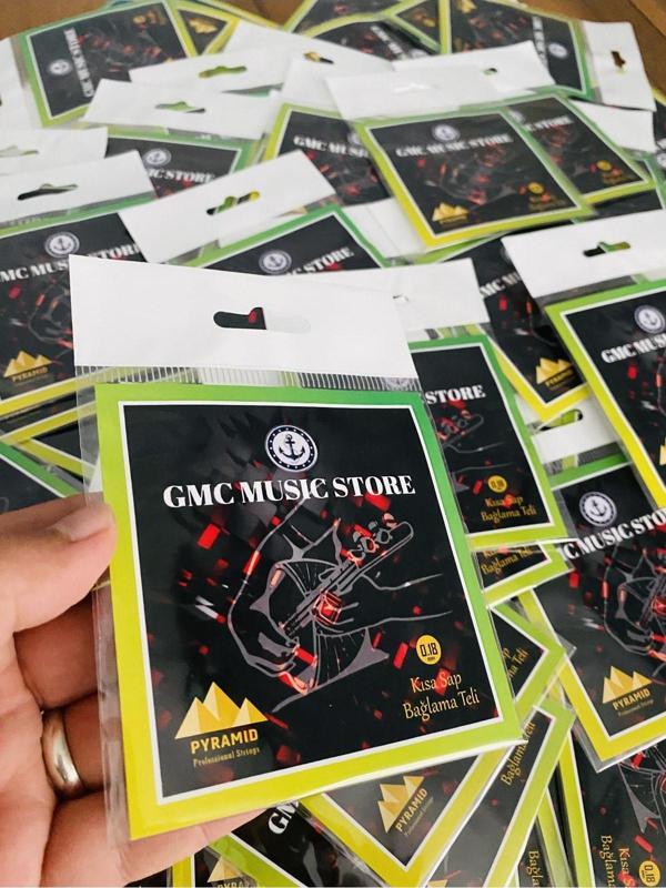 Gmc Musıc Store Pyramid Kısa Sap Bağlama Teli 2 Takım 0.18Mm + Tezene Hediyeli - Image 1