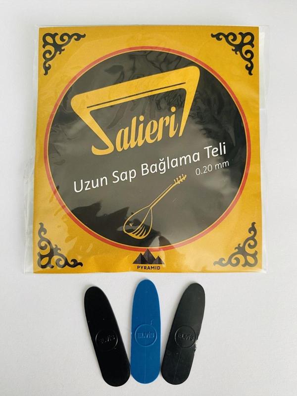 Gmc Musıc Store Salieri 0.20Mm Pyramid Uzun Sap Bağlama Teli + Mızrap Hediyeli - Image 1