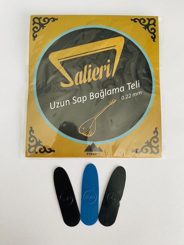 Gmc Musıc Store Salieri 0.22Mm Pyramid Uzun Sap Bağlama Teli + Mızrap Hediyeli - Image 1