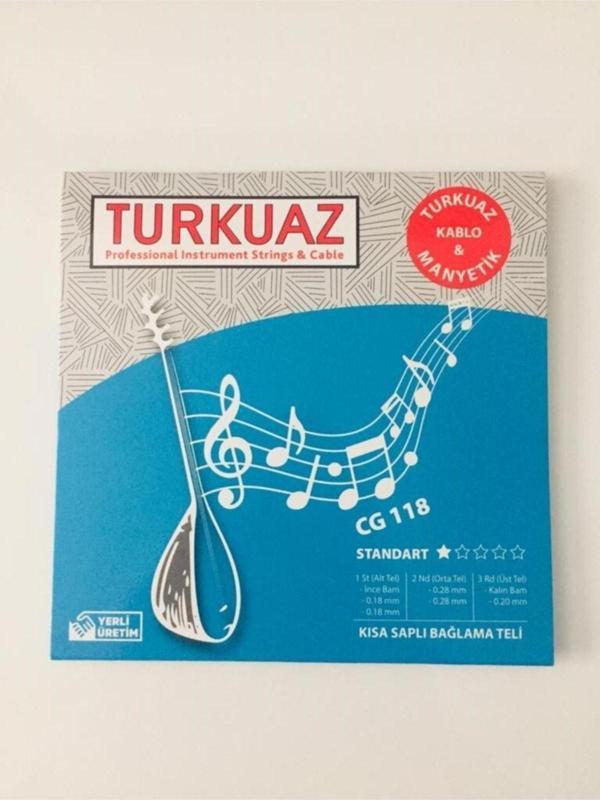 Turkuaz Cg118 0.18 Mm Çelik Bamlı Takım Tel Kısa Sap Bağlama Teli - Image 1