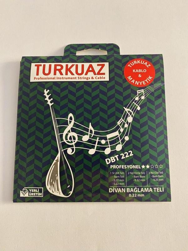Gmc Musıc Store Turkuaz Dbt222 Profesyonel Divan Bağlama Teli 0.22Mm - Image 1