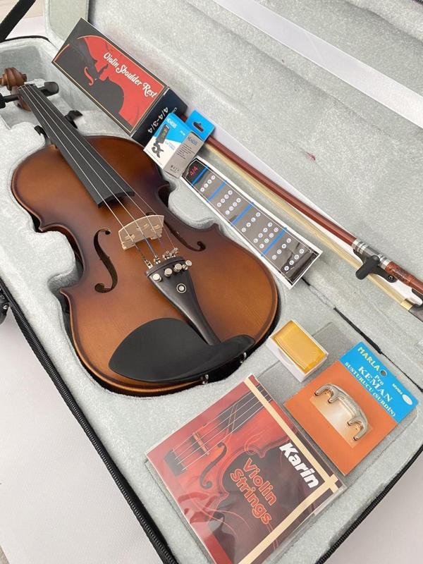 Vivaldi Vl905-4/4 Full Keman Seti (Yastık, Susturucu, Akort Aleti, Yedek Tel, Klavye Sticker) - Image 1
