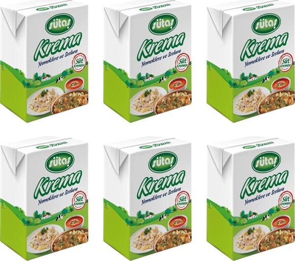 Sütaş Krema Yemeklere ve Soslara Özel 200 ml x 6 Adet - Image 1