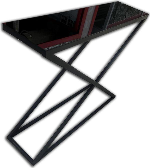 Dresuar 18118 X MODEL Temper Cam Ayna Metal Ayak Siyah Fırın Statik Boya El Yapım - Image 1
