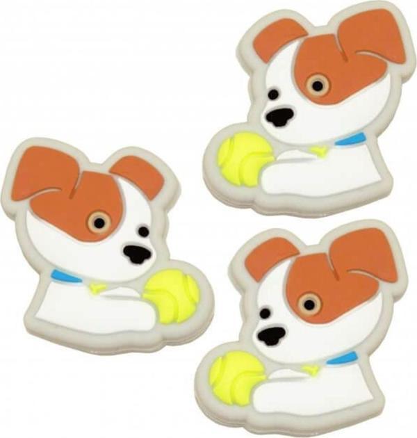 Pro'S Pro Kahverengi Köpek Tasarımı Vibrasyon Azaltıcı Vibra Stop 3'Lü Set Tenis Aksesuarı - Image 1
