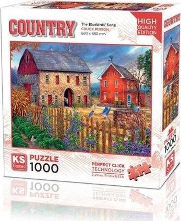 Ks Games Puzzle 1000 Parça The Bluebirds' Song - Image 1