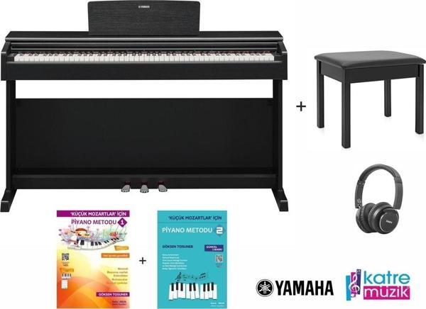 Yamaha Ydp145 Dijital Piyano Seti ( Tabure - Kulaklık - Piyano Metodları Hediye - Katre Müzik )  - Image 1