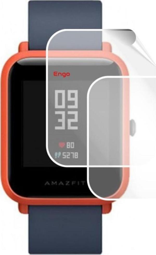 Amazfit Bip Saat Ekran Koruyucu Tam Kaplama TPU Film 2 Adet - Image 1