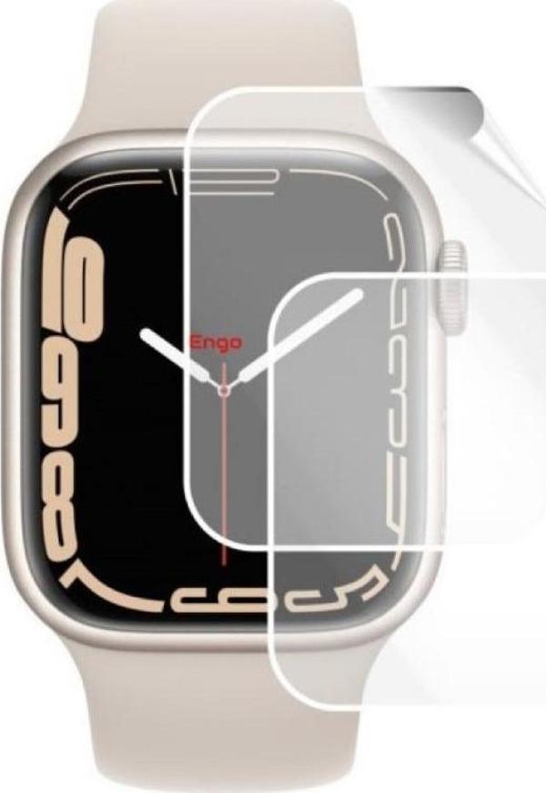 Apple Watch 7 41 MM Ekran Koruyucu Şeffaf Esnek TPU Film 2 Adet - Image 1
