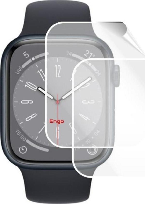 Apple Watch 8 45 MM Ekran Koruyucu Şeffaf Esnek TPU Film 2 Adet - Image 1
