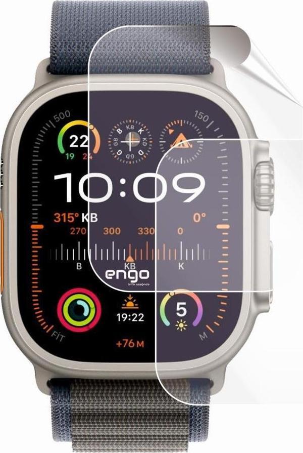 Apple Watch Ultra 2 Ekran Koruyucu 49mm Şeffaf TPU 2 Adet - Image 1