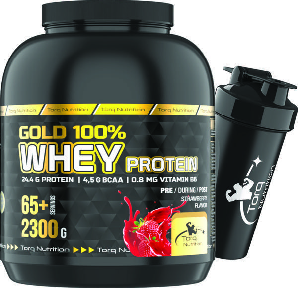 Torq Nutrition Gold Whey Protein Çilek Aromalı 2300 gr - Image 1