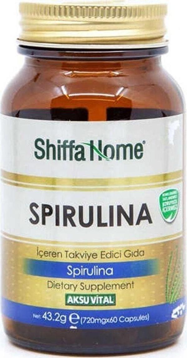 Aksu Vital Spirulina Spırulına Deniz Yosunu 60 Kapsül 720 mg - Image 1