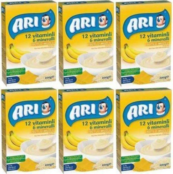 Arı Sütlü Muzlu Pirinç Unu 200 gr X 6 Adet - Image 1