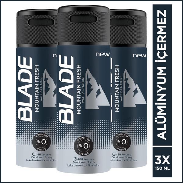 Blade Mountain Fresh Deodorant 3x150ml - Image 1
