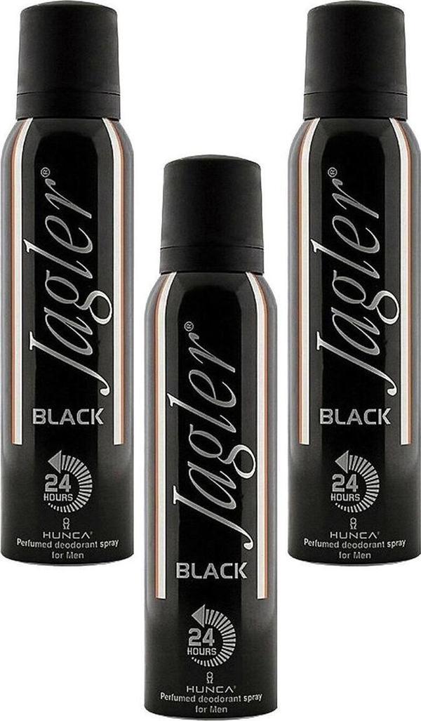 Jagler Deodorant For Men Black 150 ml X 3 Adet - Image 1