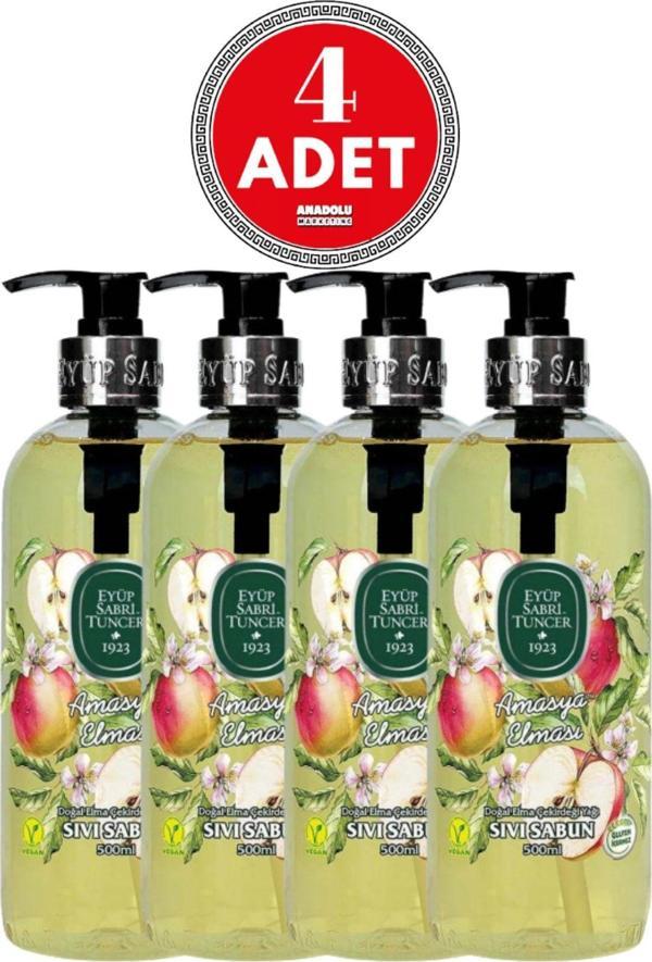 Eyüp Sabri Tuncer Amasya Elması Sıvı Sabun 500 ml 4 Adet - Image 1