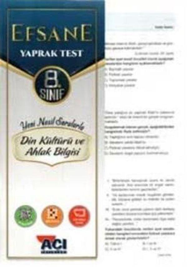 8. Sınıf Din Kültürü ve Ahlak Bilgisi Çek Kopar Yaprak Test - Açı Yayınları - Image 1