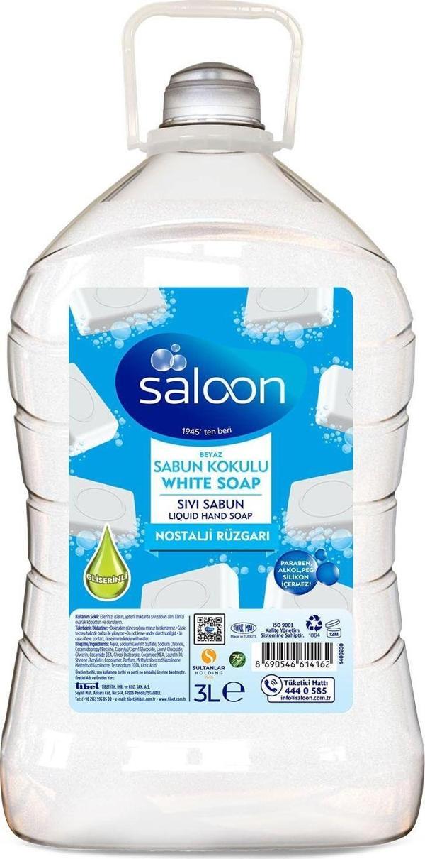 Saloon Sıvı Sabun Beyaz Sabun Kokulu 3 L - Image 1