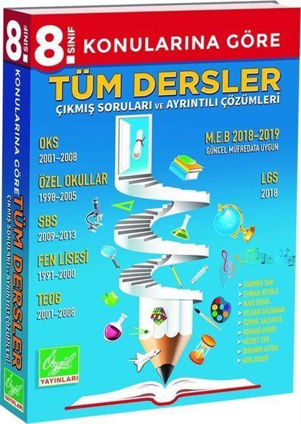 8. Sınıf Konularına Göre Tüm Dersler Çıkmış Sorular ve Çözümleri - Özgül Yayınları - Image 1