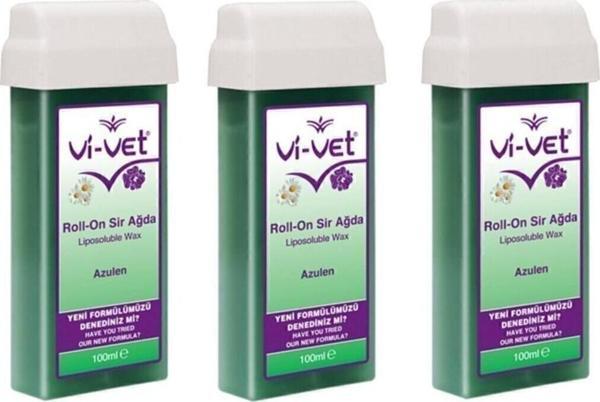 Vi-Vet Vivet Roll-on Kartuş Sir Ağda Azulen 3 Adet 100 ml - Image 1