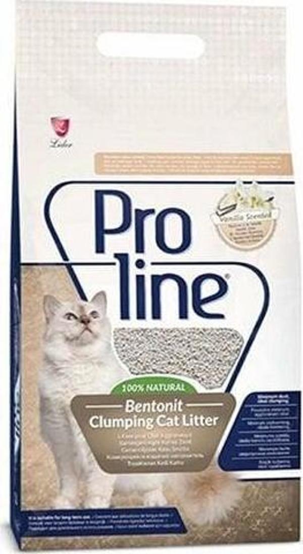 Proline Vanilya Kokulu Topaklanan Bentonit Kedi Kumu İnce 5 Lt - Image 1