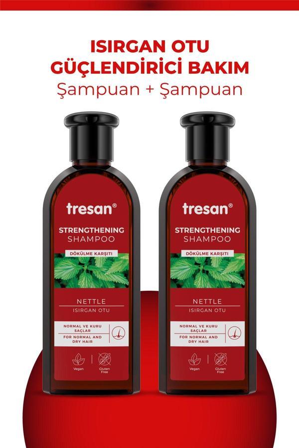 Tresan Isırgan Otu Dökülme Karşıtı Şampuan Normal Ve Kuru Saçlar Için 300 ml X 2 Adet - Image 1