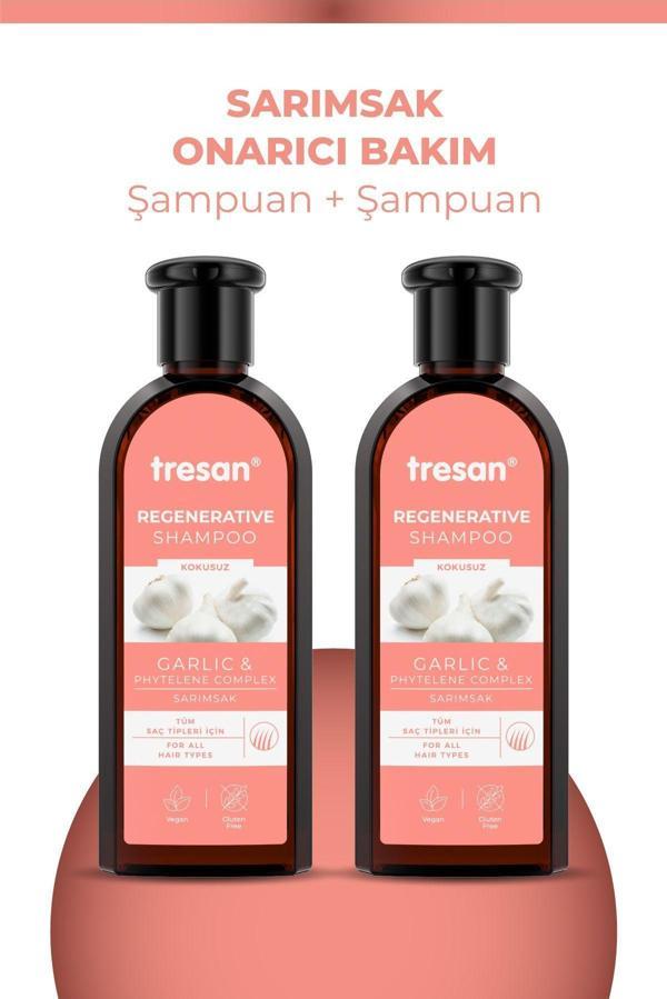 Tresan Sarımsak Onarıcı Bakım Şampuanı 300 ml X 2 Adet - Image 1