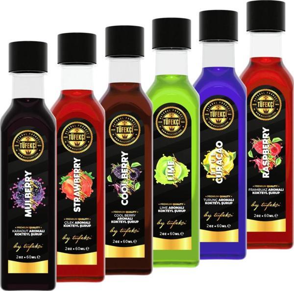 By Tüfekçi 6'Li (Lime,Frambuaz,Çilek,Karadut,Blue Curacao Cool Berry) 6X60Ml - Image 1