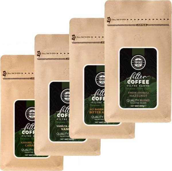 By Tüfekçi Aromalı Filtre Kahve Karma Set 4X250 Gr - Image 1