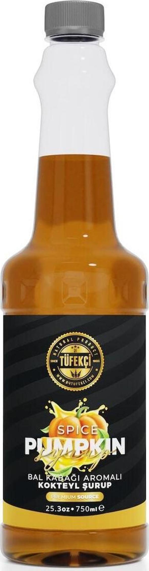 By Tüfekçi Balkabağı (Pumpkin Spice) Aromalı Kokteyl, Pasta Ve Kahve Şurubu Yeni Formül Yüksek Aroma 750 Ml - Image 1
