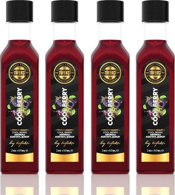 By Tüfekçi Berry Hibiscus Konsantresi Yoğun Lezzet Yüksek Aromalı Yeni Formül (4X60Ml) - Image 1