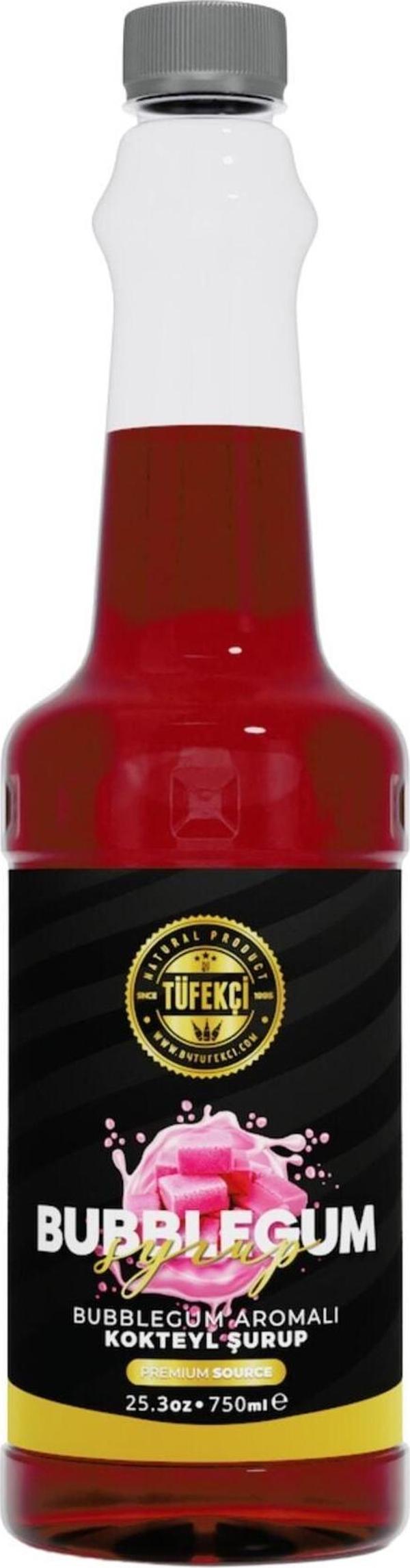 By Tüfekçi Bubblegum (Balonlu Sakız) Aromalı Kokteyl Şurubu 75 Cl - Image 1
