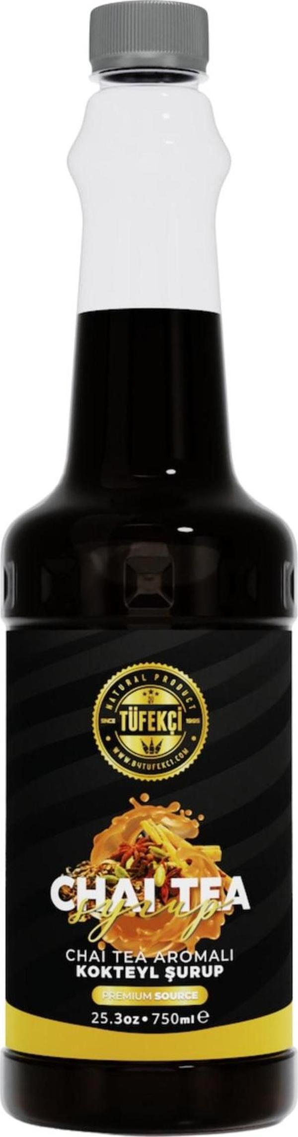 By Tüfekçi Chai Tea Kokteyl, Pasta Ve Kahve Şurubu Yeni Formül Yüksek Aroma 750 Ml - Image 1