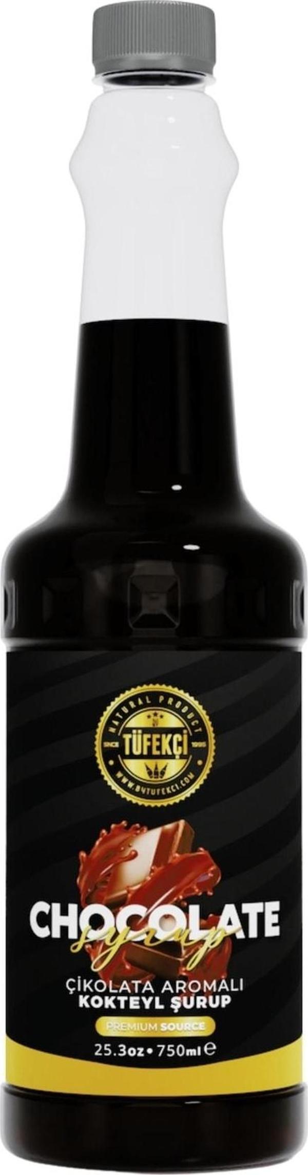 By Tüfekçi Çikolata Chocolate Kokteyl Ve Kahve Şurubu Yeni Formül Yüksek Aroma 750 Ml - Image 1
