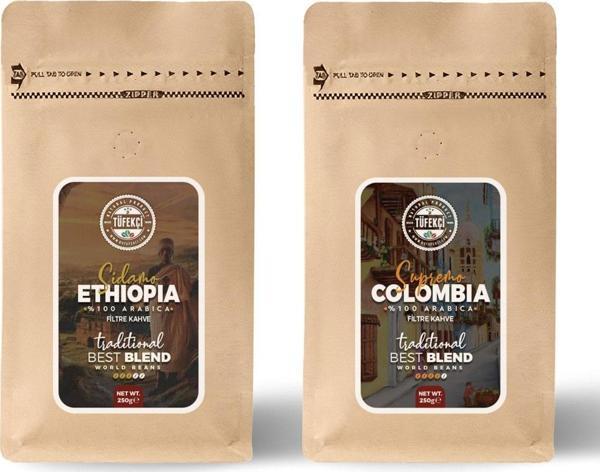 By Tüfekçi Colombian Ve Ethiopian Filtre Kahve 2*250 Gr - Image 1
