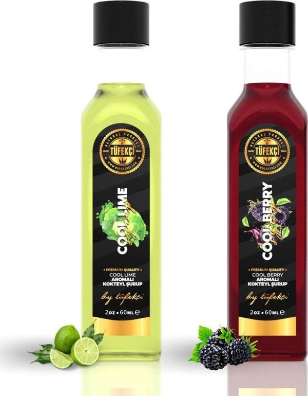 By Tüfekçi Cool Lime Ve Cool Berry Konsantresi Yoğun Form Yüksek Aromalı Deneme Set 2X60 - Image 1