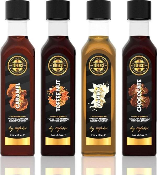 By Tüfekçi Karma Şurup Paketi Yoğun Form Yüksek Aromalı Yeni Formül Deneme Paketi (4X60Ml) - Image 1