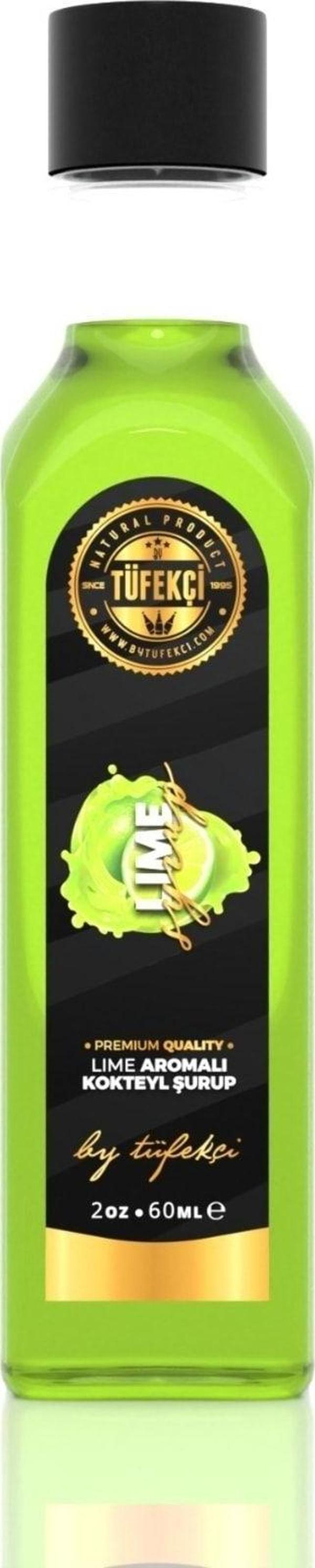 By Tüfekçi Lime Şurup Yoğun Lezzet Yüksek Aromalı Yeni Formül Gerçek Lime Lezzeti (60Ml) - Image 1