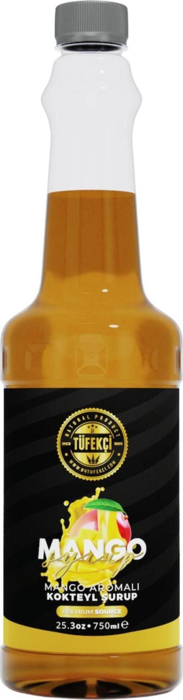 By Tüfekçi Mango Kokteyl, Pasta Ve Kahve Şurubu Yeni Formül Yüksek Aroma 750 Ml - Image 1