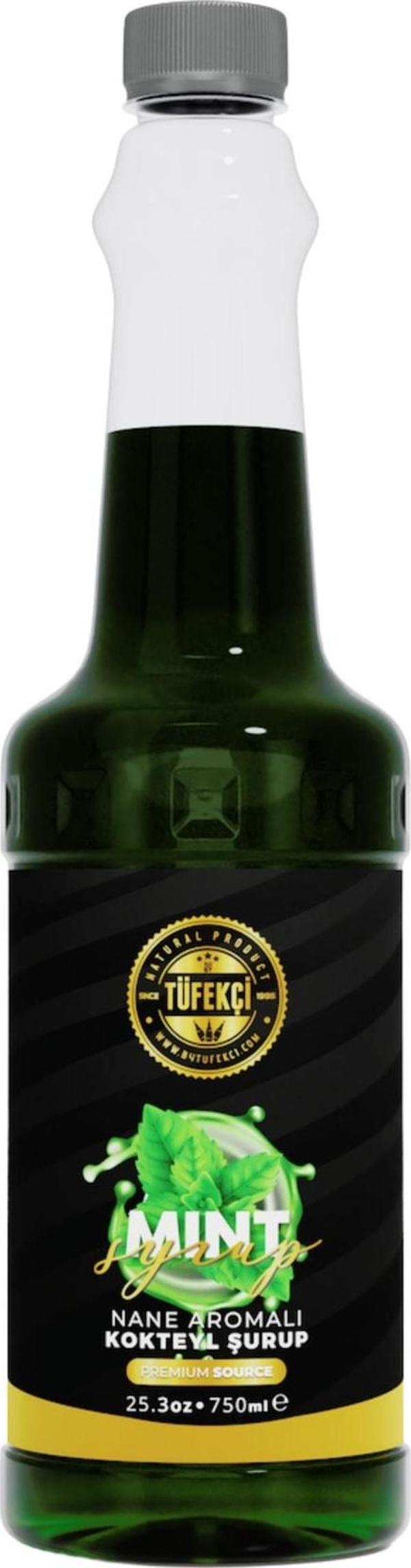 By Tüfekçi Nane Mınt Kokteyl, Pasta Ve Kahve Şurubu Yeni Formül Yüksek Aroma 750 Ml - Image 1