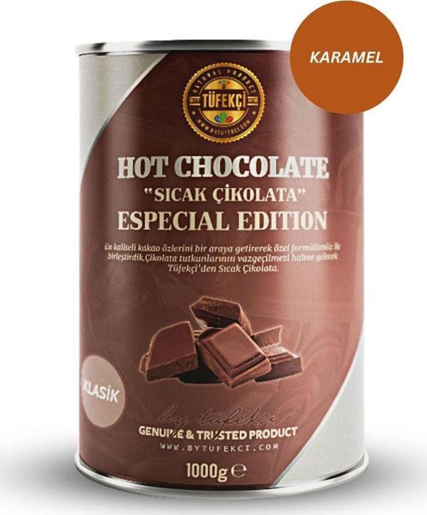 By Tüfekçi Sıcak Çikolata Karamel Yüksek Kakao Gerçek Şeker 1000 Gr - Image 1