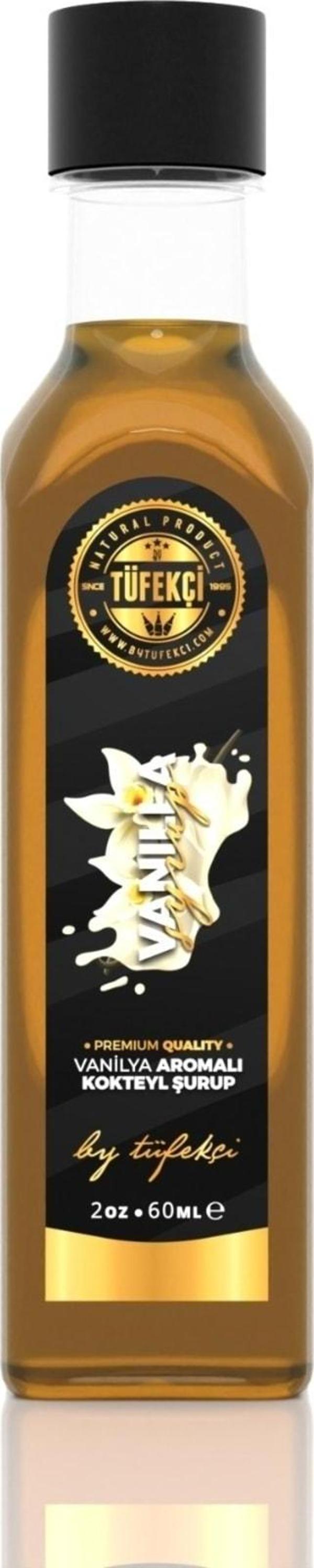 By Tüfekçi Vanilya Şurup Yoğun Lezzet Yeni Yüksek Aromalı Yeni Formül (60Ml) - Image 1