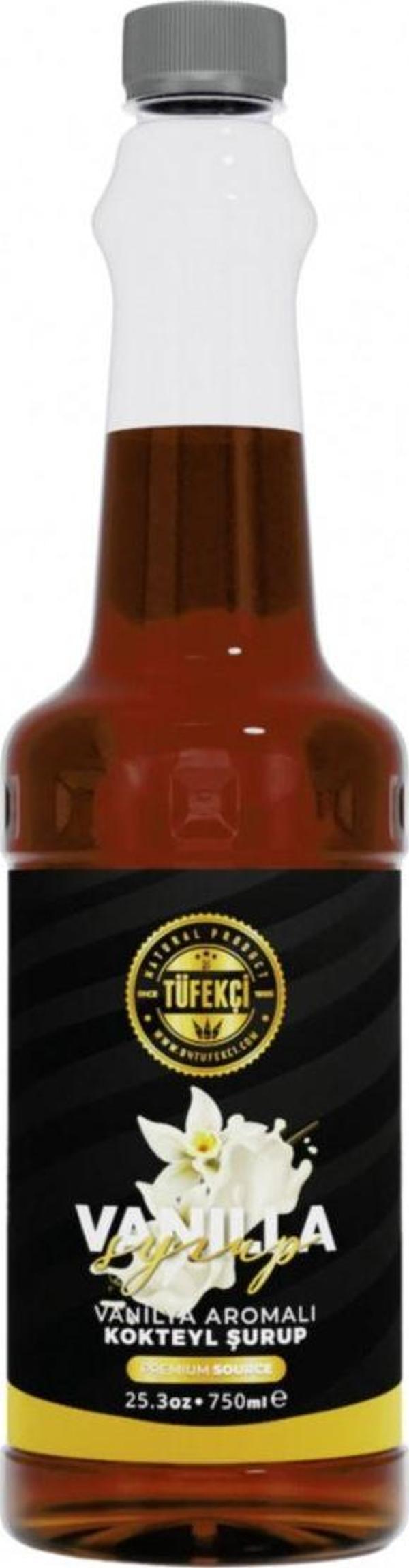 By Tüfekçi Vanilya Vanılla Kokteyl Ve Kahve Şurubu Yeni Formül Yüksek Aroma 750 Ml - Image 1