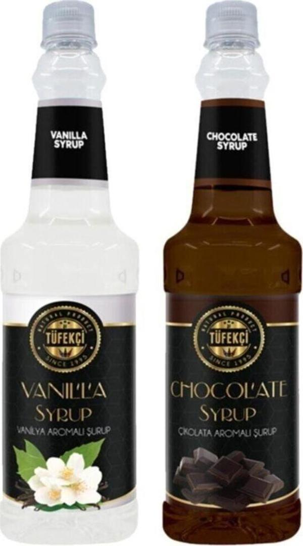 By Tüfekçi Vanilya Ve Çikolata Şurubu 750 Ml Avantajlı Ikili - Image 1
