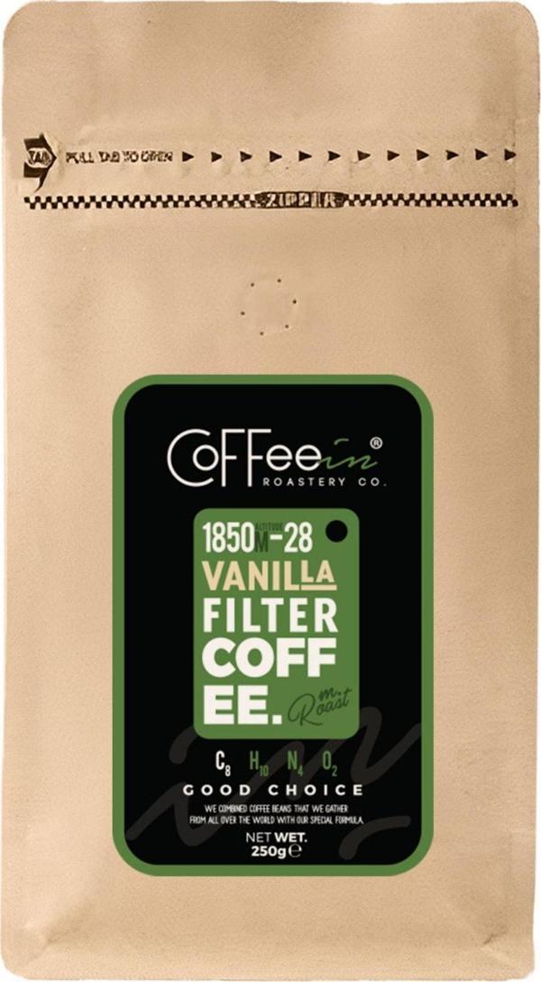 Coffeein Vanilya Aromalı Filtre Kahve 250 Gr - Image 1