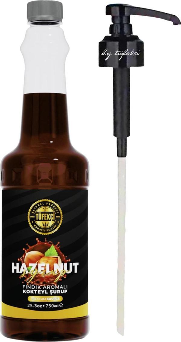 By Tüfekçi Fındık Aromalı Kahve Şurubu 750 Ml Şurup Pompası 3 Cl Avantajlı Set - Image 1