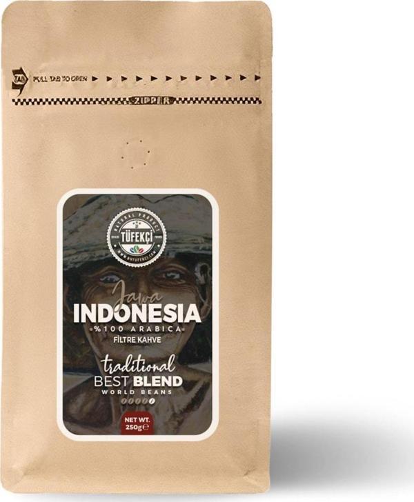 By Tüfekçi Indonesıa Java Filtre Kahve Medium Roast (Filtre Kahve Makinesı Uyumlu) 250 Gr - Image 1