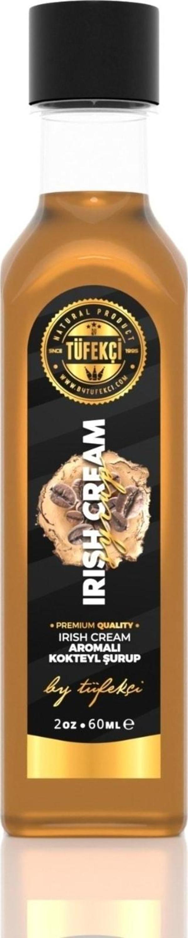 By Tüfekçi Irısh Cream Şurup Yoğun Lezzet Yüksek Aromalı Yeni Formül 60Ml - Image 1